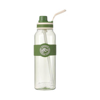Bouteille plastique verte avc poignée & paille 1000ml Jurassic World