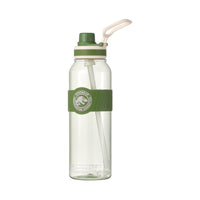 Bouteille plastique verte avc poignée & paille 1000ml Jurassic World