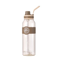 Bouteille plastique marron avc poignée & paille 1000ml Jurassic World