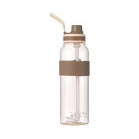 Bouteille plastique marron avc poignée & paille 1000ml Jurassic World