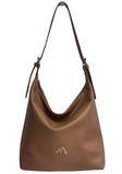 Sac épaule marron lettre M Solid Color Series