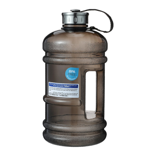 Bouteille noire avec poignée large capacité 2,2L Sport