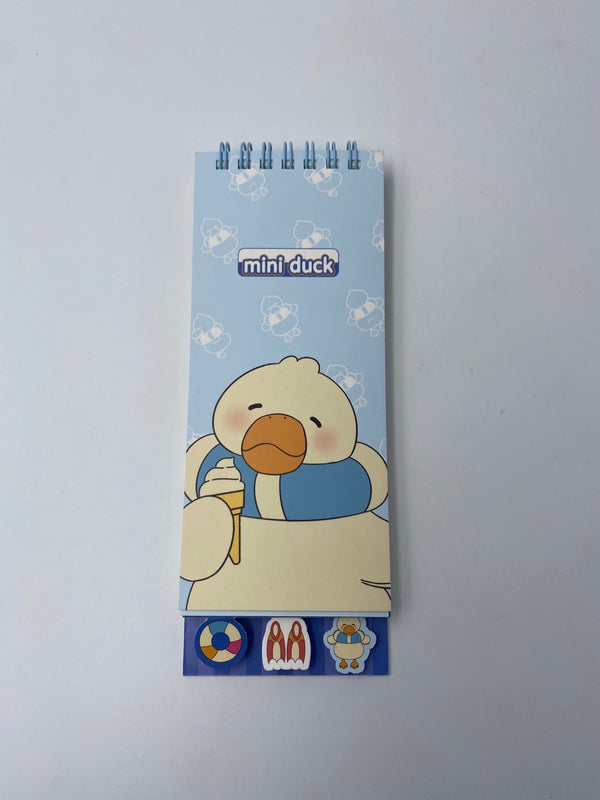 Carnet fin 80 pages canard avec bouée Diving duck