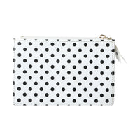 Porte monnaie blanc avec points noirs