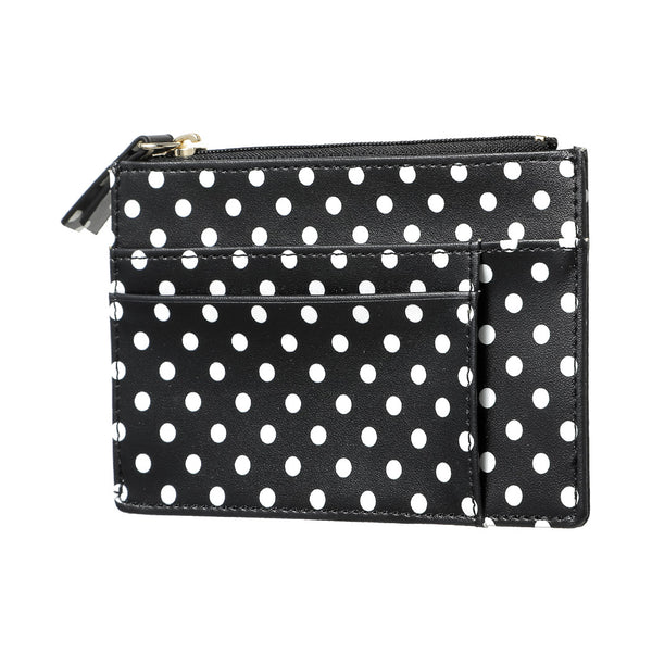 Porte monnaie noir avec points blancs