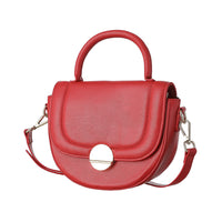 Sac demi lune retro rouge