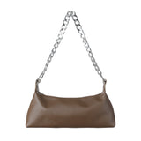 Sac épaule petit modèle avec chaîne marron