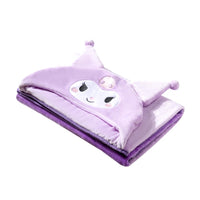 Couverture avec capuche Kuromi SANRIO