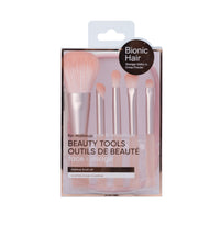 Ensemble de Pinceaux et trousse de rangement 5pcs rose Makeup
