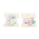Elastiques à cheveux à pois x2 et ourson Polka Dots