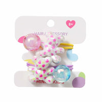 Elastiques à cheveux à pois x2 et ourson Polka Dots