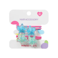 Elastiques avec perles x2 Shiny Pink