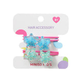 Elastiques avec perles x2 Shiny Pink