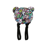 Sac à dos noir imprimé 3D Tokidoki