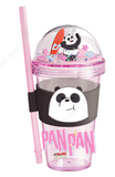 Gobelet paille rose Panda 420ml  WBB Music Festival