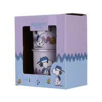 Tasse céramique violette avec cuillère 390ml Snoopy Colorful Life