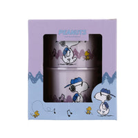 Tasse céramique violette avec cuillère 390ml Snoopy Colorful Life