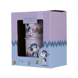 Tasse céramique violette avec cuillère 390ml Snoopy Colorful Life