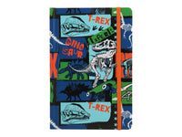Carnet A5 80 pages avec élastique DINOSAURESAURE
