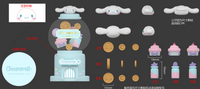 Veilleuse LED machine à bonbons Cinnamoroll SANRIO