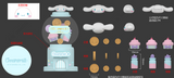 Veilleuse LED machine à bonbons Cinnamoroll SANRIO