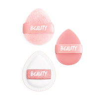Mini houppettes de maquillage 3 pièces Peach Pink Series