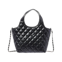 Sac à main noir Diamond Pattern