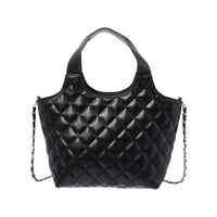 Sac à main noir Diamond Pattern