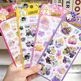 Autocollants Cristal 4 modèles différents Eggy Party