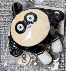 Balle anti stress noire Eggy Party