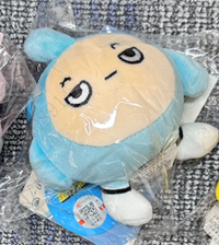 Balle anti stress bleue Eggy Party