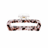 Pince à cheveux gd modèle rectangulaire 2 coloris différents Hair Claw