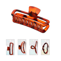 Pinces à cheveux Marron écaille 4 modèles au choix Basic Style