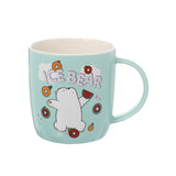 Set tasses et cuillères bleues 350ml WE BARE BEARS