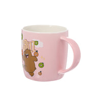 Set tasses et cuillères roses 350ml WE BARE BEARS