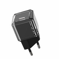 Chargeur cristal EU noir 20W Cube