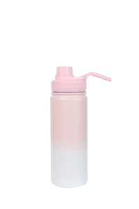 Gourde sport double paroi en acier avec poignée 550ml Sakura Pink Séries