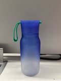 Bouteille en plastique dégradée bleue avec sangle 350 ml Gradient Séries