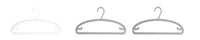 Cintres multifonctions x3 gris et blanc Clothes Series