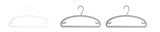 Cintres multifonctions x3 gris et blanc Clothes Series