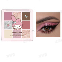 Palette de 9 fards à paupières My Melody 01 tons roses Sanrio Makeup
