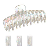 Gde pince à cheveux transparente irrisée Basic Series