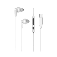Écouteurs intra-auriculaires argent USB-C modèle YSTC04 Tech Series
