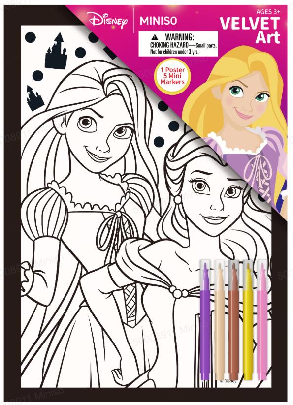 Coloriage velour Disney Princess Collection
