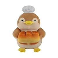 Peluche Pingouin tenant du pain 25 cm Happy Baking Series