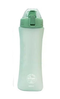 Bouteille Tritan couvercle rabattable sangle 660 ml verte Flip Top Series