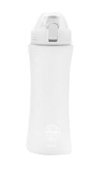 Bouteille Tritan couvercle rabattable sangle 660 ml blche Flip Top Series