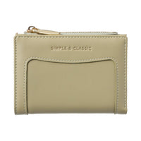 Portefeuille femme vert simple & classic Solid Color