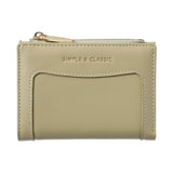 Portefeuille femme vert simple & classic Solid Color