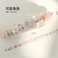 Ruban décoratif rétractable lapin mignon Stationnery Series